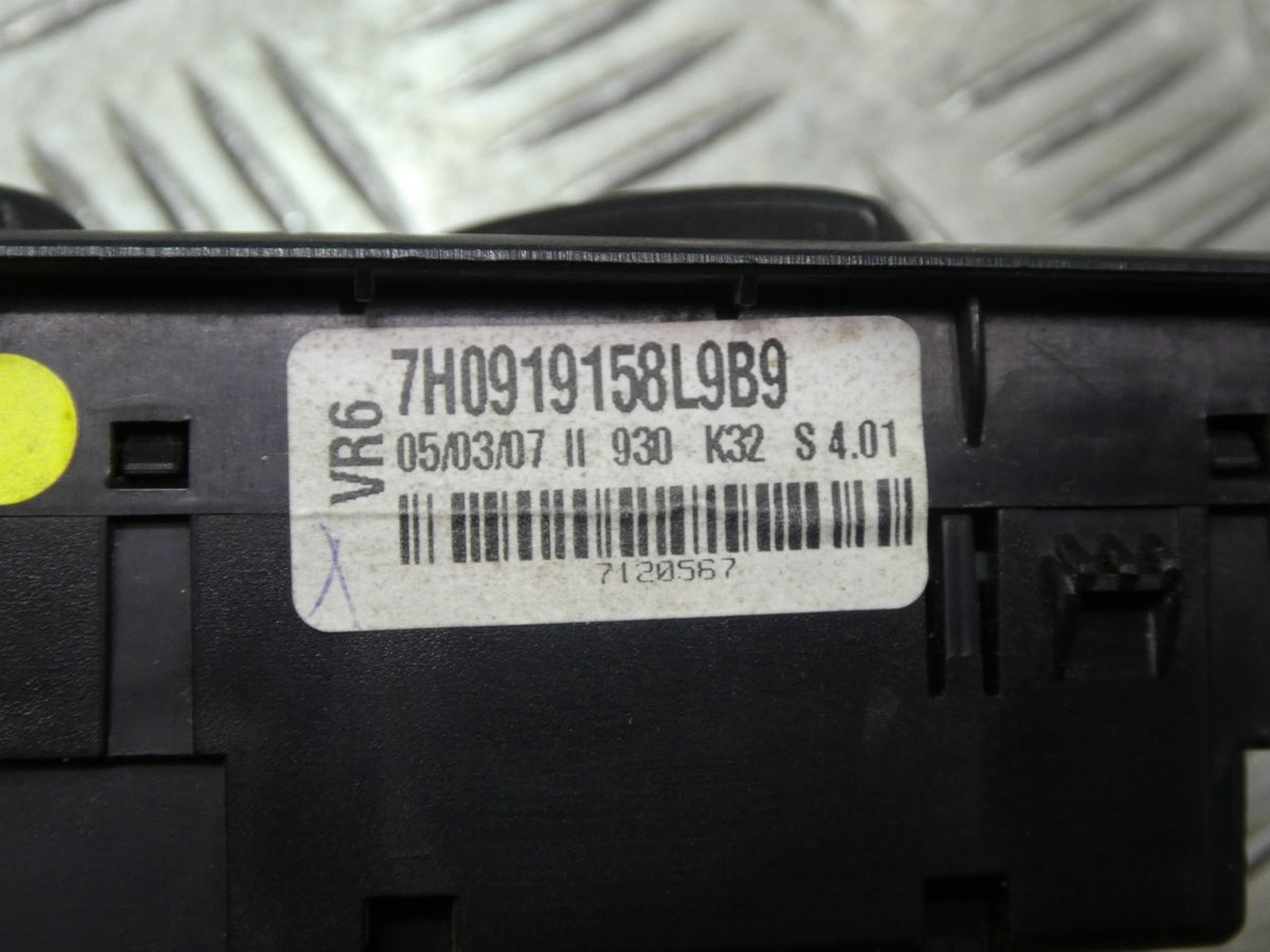 VW T5 Klimabedienteil Modul Heizung schalter _ 7E0919158L 9B9 ORIGINAL gebraucht - Transporter – Produktansicht 5