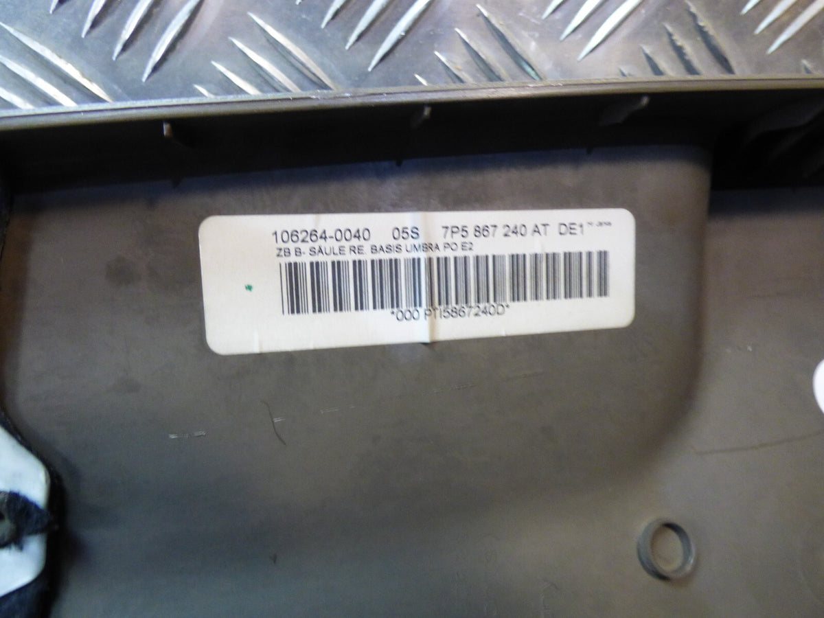 Orig Porsche Cayenne 92A Säulenverkleidung B-Säule rechts Braun ORIGINAL gebraucht - 7P5867240 – Produktansicht 3