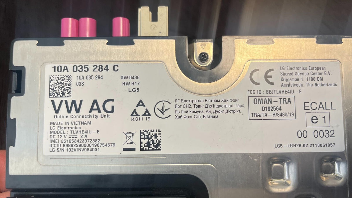 VW ID.3 steuergerät Onlinedienste Verbindung Bluetooth 10A035284C ORIGINAL gebraucht - Volkswagen – Produktansicht 4
