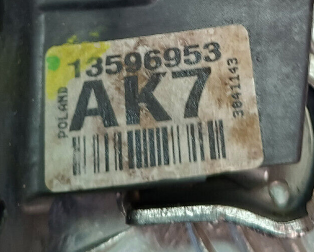 OPEL ASTRA K 1.4 Turbo Türschloss Hinten Links GM AK7 ORIGINAL gebraucht - 13596953 – Produktansicht 3
