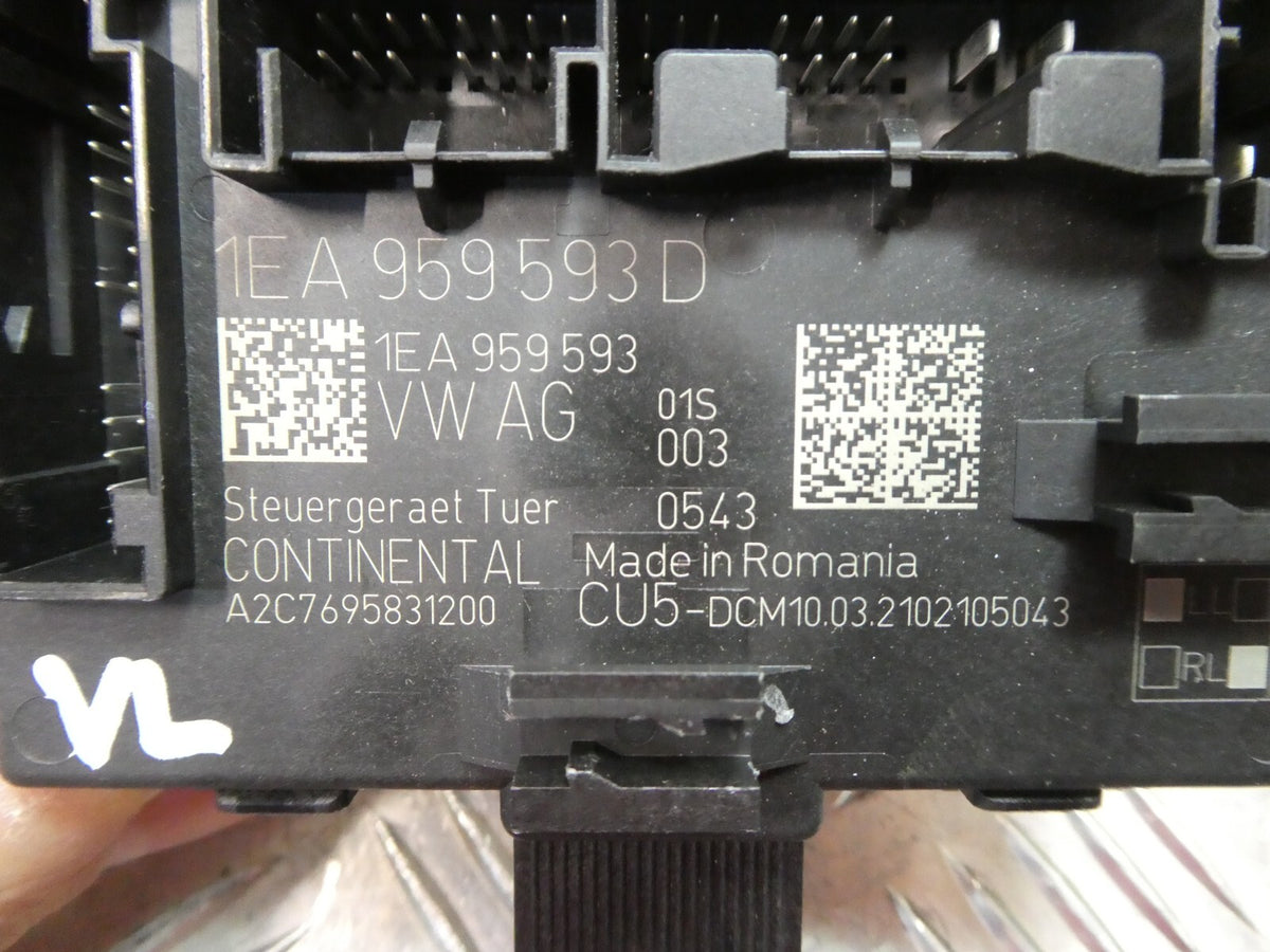 VW ID3 ID.3 Türsteuergerät Steuergerät Tür vorne links 1EA959593D ORIGINAL gebraucht - Volkswagen – Produktansicht 3