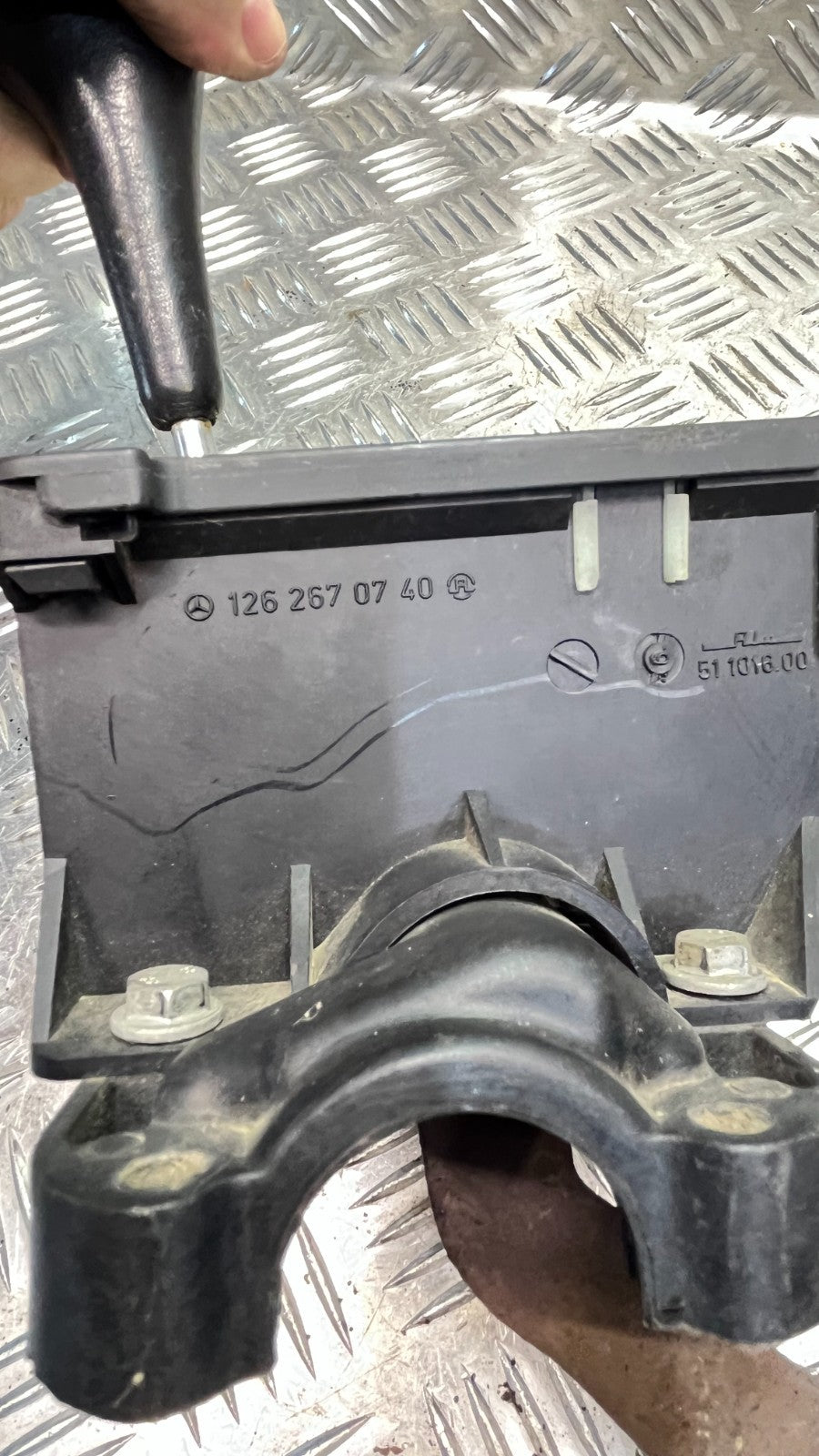 Mercedes-Benz C126 W126 _ Schaltkulisse Wählhebel Automatik _ ORIGINAL gebraucht - 1262670740 – Produktansicht 4