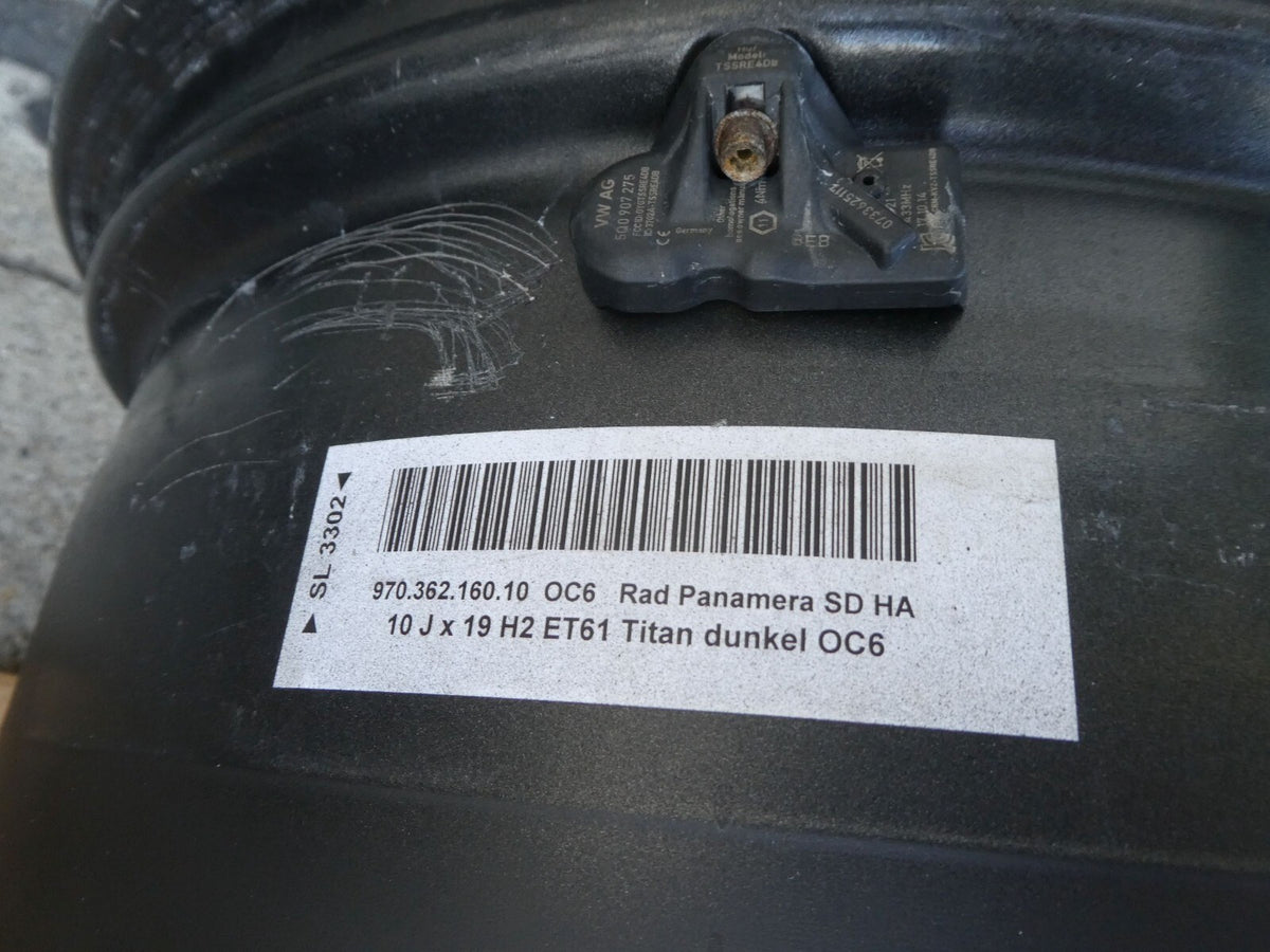 Orig Porsche 970 19 zoll Alufelgen satz SPEEDLINE mit RDK & Nabendeckel ORIGINAL gebraucht - Panamera – Produktansicht 24