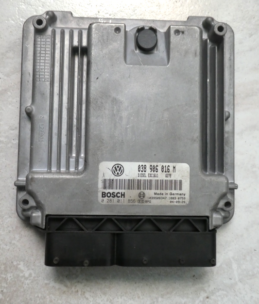 VW Transporter T5 MULTIVAN 2003-2016 Motorsteuergerät ECU 0281011856 ORIGINAL gebraucht - 038906016M – Produktansicht 1