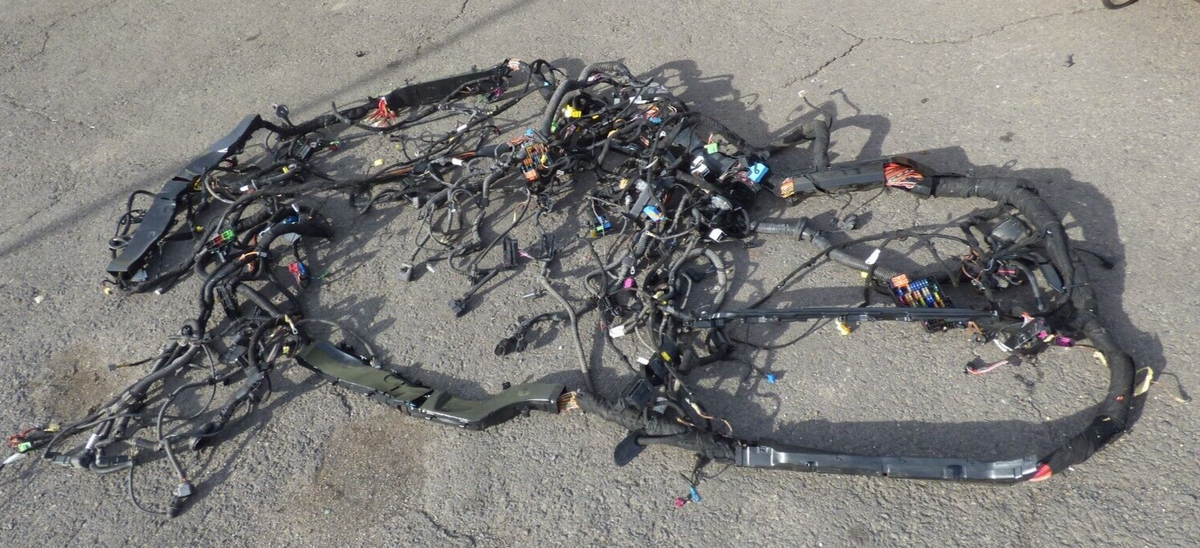 Porsche Cayenne II 92A S 3.0 Hybrid 2012 Main wiring harness ORIGINAL gebraucht - Hauptkabelbaum – Produktansicht 1