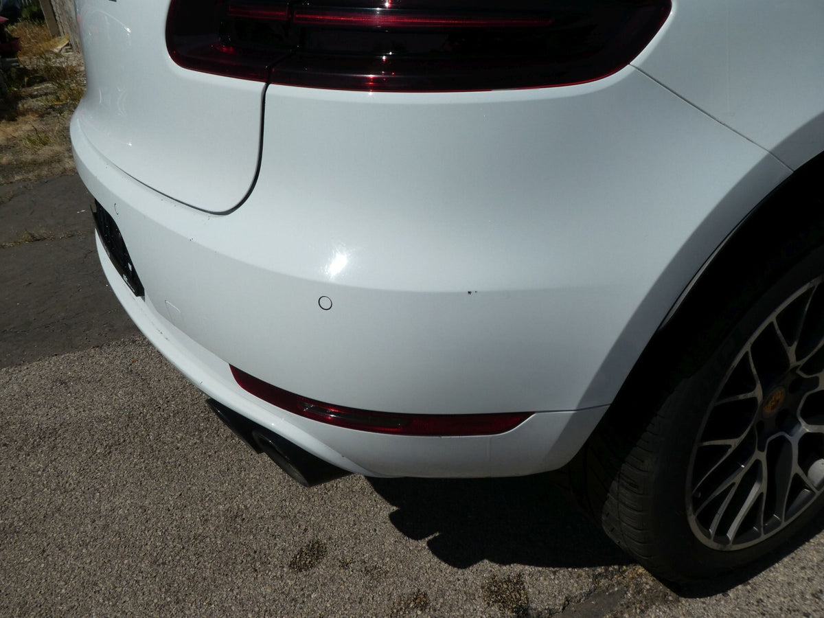 Porsche Macan 95B 2015 3.0 TDI Stoßstange hinten in Weiß ORIGINAL gebraucht - komplette – Produktansicht 4