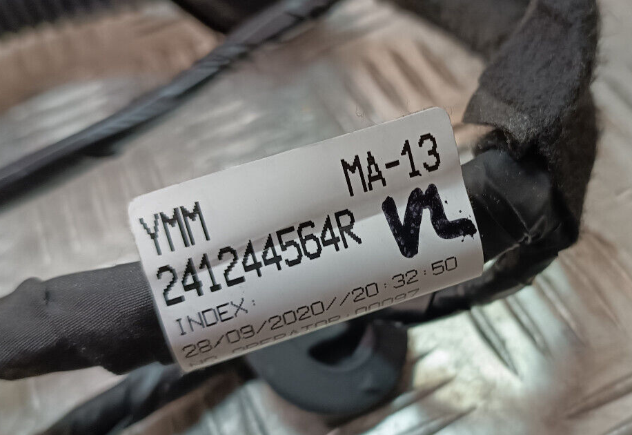 Renault Zoe 2022 Tür Kabelbaum Vorne Links ORIGINAL gebraucht - 241244564R – Produktansicht 3