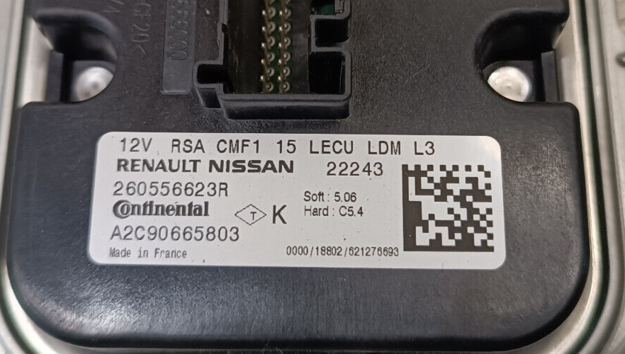Renault Zoe 2022 Steuergerät Xenonlicht für Links ORIGINAL gebraucht - 260556623R – Produktansicht 3