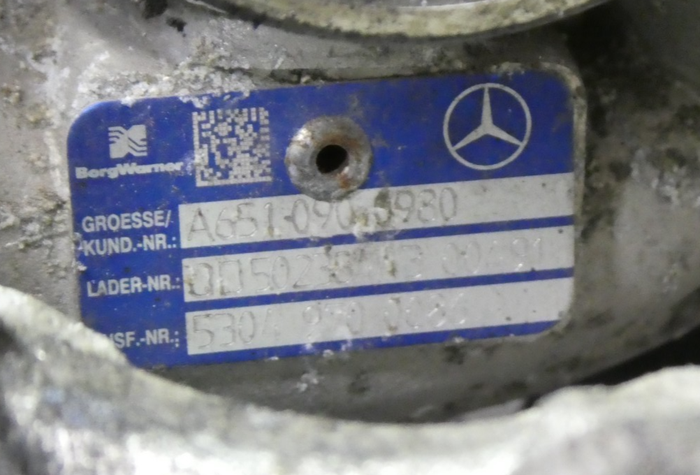 Mercedes Sprinter 313 2.2 CDI W906 Turbolader Turbo ORIGINAL gebraucht - A6510900980 – Produktansicht 3