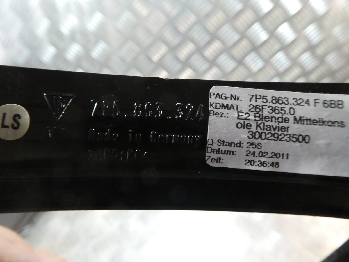 Porsche Cayenne S 92A Blende Vorne KLAVIER 7P5863324F 6BB * ORIGINAL gebraucht - Mittelkonsole – Produktansicht 4