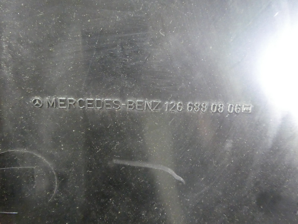Mercedes C126 W126 Coupe SEC Verkleidung Fussraum rechts Beige ORIGINAL gebraucht - 1266880806 – Produktansicht 3