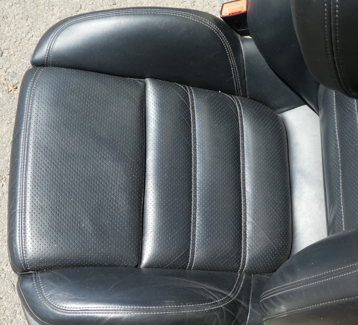 Porsche Macan 95B Schwarz Leder Sitze Vorne Links Verstellbarer Sitz ORIGINAL gebraucht - Elektrisch – Produktansicht 4