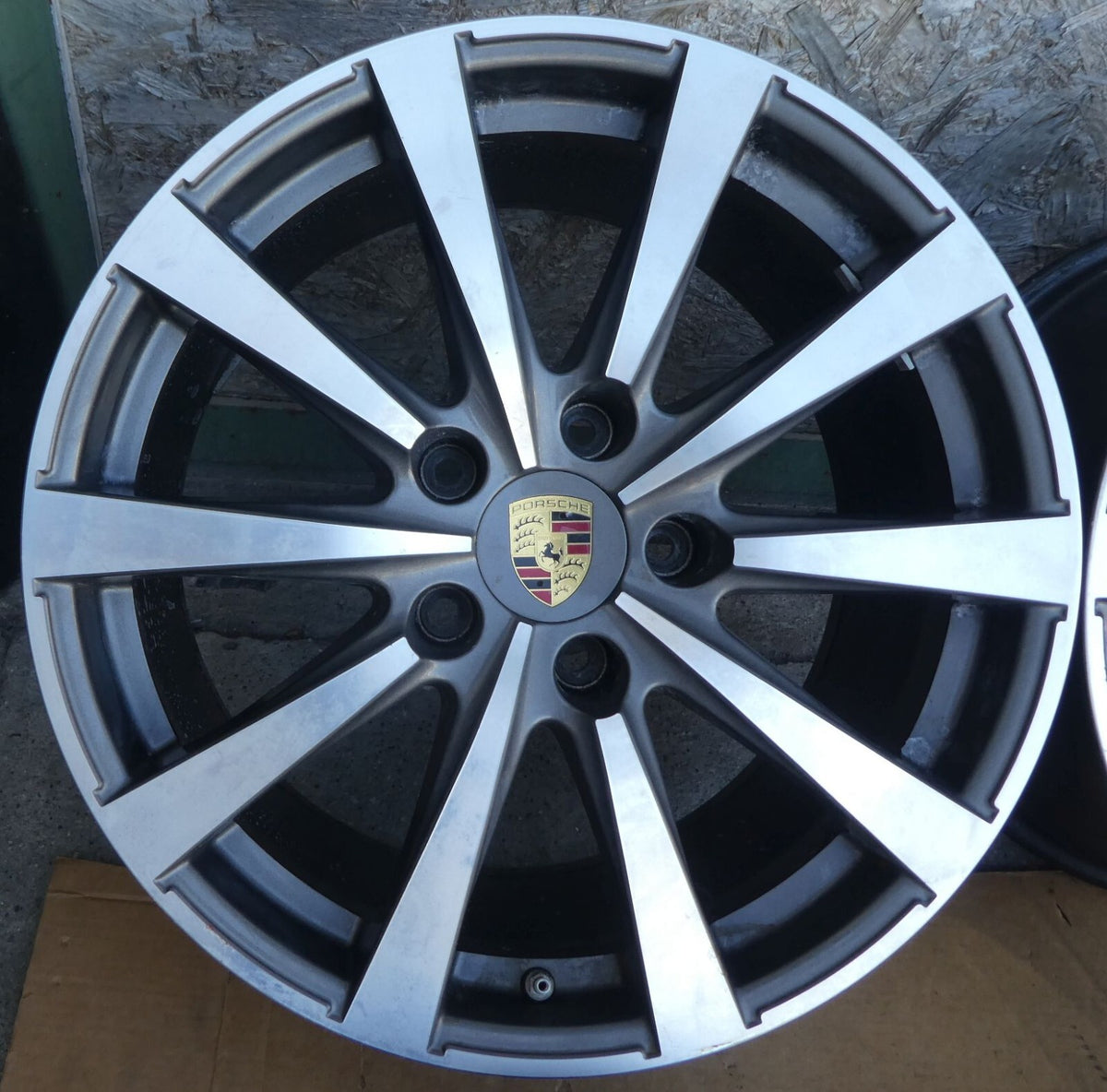Orig Porsche 970 19 zoll Alufelgen satz SPEEDLINE mit RDK & Nabendeckel ORIGINAL gebraucht - Panamera – Produktansicht 5