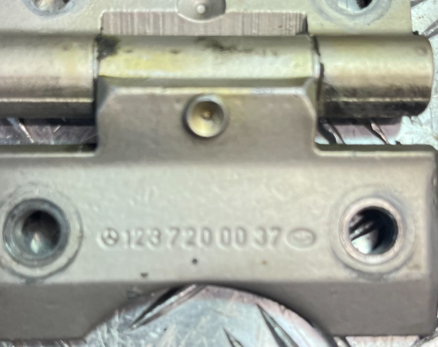 Mercedes-Benz C126 W126 _ Türscharnier Satz 4 stück _ ORIGINAL gebraucht - 1237200037 – Produktansicht 2