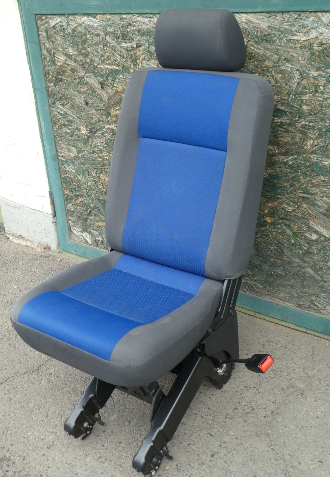 VW T5 Multivan Sitz Sitze 2. Sitzreihe Rechts Klappfunktion blau ORIGINAL gebraucht - Transporter – Produktansicht 1