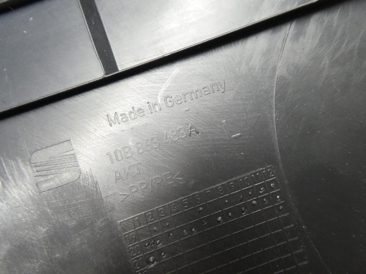 VW ID3 ID.3 A-Säule untere Verkleidung Links 10B863483A schwarz ORIGINAL gebraucht - Volkswagen – Produktansicht 4