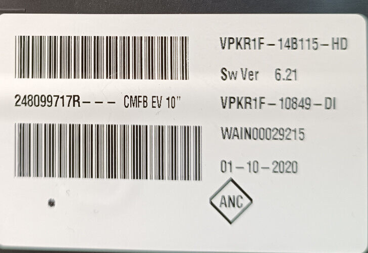 Renault Zoe 2022 Display Tacho Kombiinstrument Digitaltachon ORIGINAL gebraucht - 248099717R – Produktansicht 3