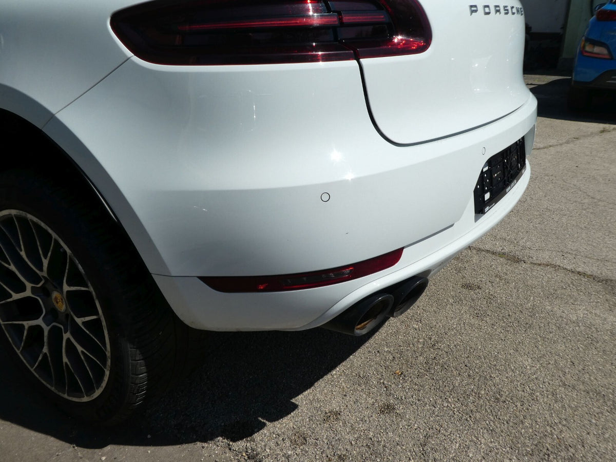 Porsche Macan 95B 2015 3.0 TDI Stoßstange hinten in Weiß ORIGINAL gebraucht - komplette – Produktansicht 3