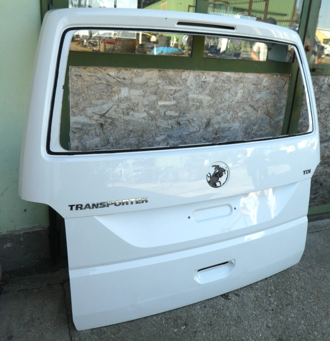 VW T6 2019 Heckklappe Koferramudeckel weiß ORIGINAL gebraucht - Transporter – Produktansicht 9