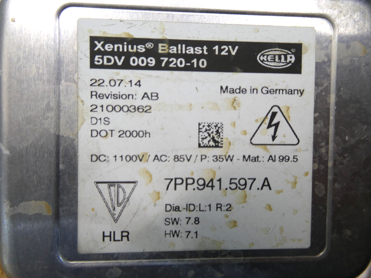 Porsche 970 Xenon Vorschaltgerät steuergerät 7PP941597A ORIGINAL gebraucht - Panamera – Produktansicht 3