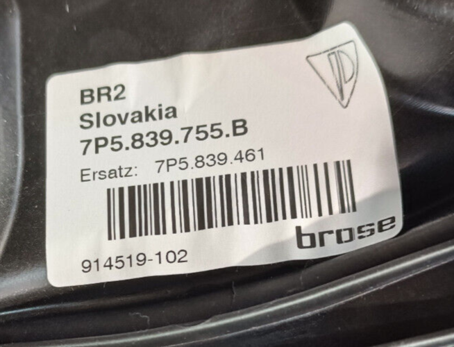 Porsche Cayenne S 92A Gestänge Seilzug Hinten Links 7P5839755B ORIGINAL gebraucht - Fensterheber – Produktansicht 3