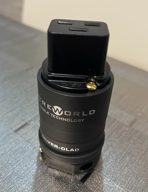 Silver-Clad OFC Copper 20A/250V Gerätestecker plug IEC C19 High-End ORIGINAL gebraucht - Wireworld – Produktansicht 5