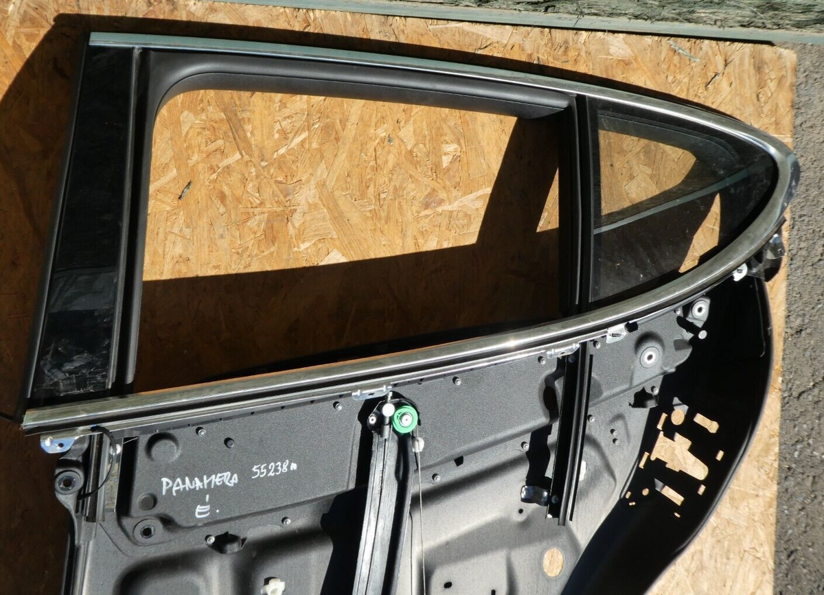 Porsche 970 Türrahmen Fensterheber hinten links mit Sonnenschutzrollo ORIGINAL gebraucht - Panamera – Produktansicht 3