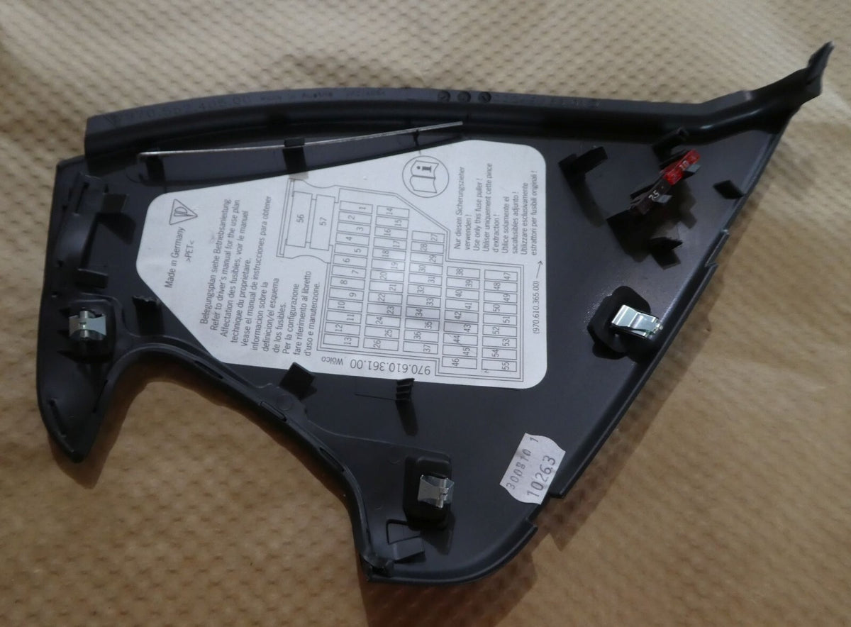 Porsche Panamer 970 Schliessteil Abdeckung Sicherungskasten L ORIGINAL gebraucht - 97055240500 – Produktansicht 2