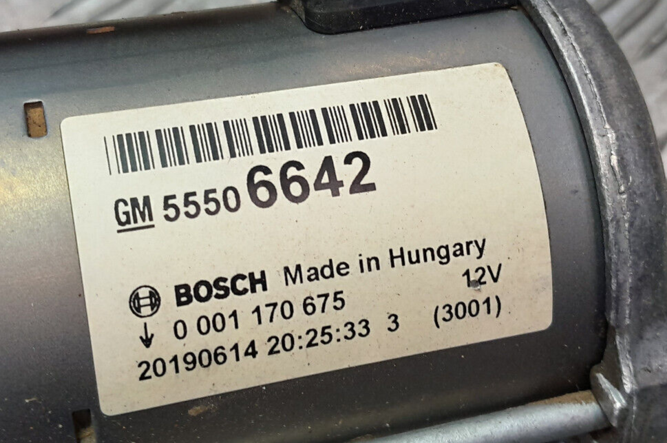 OPEL ASTRA K 1.4 Turbo Original Anlasser Starter 0001170675 gebraucht - 55506642 – Produktansicht 3