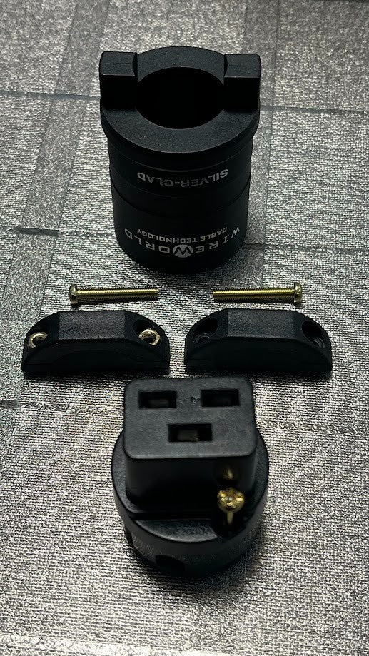 Silver-Clad OFC Copper 20A/250V Gerätestecker ORIGINAL gebraucht - plug IEC C19 High-End ORIGINAL… – Produktansicht 3