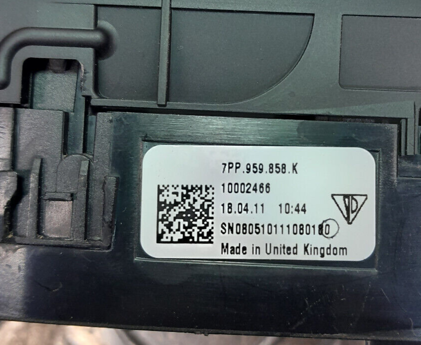 Porsche 970 Fensterheber Schalter Vorne Links 7PP959858K ORIGINAL gebraucht - Panamera – Produktansicht 4