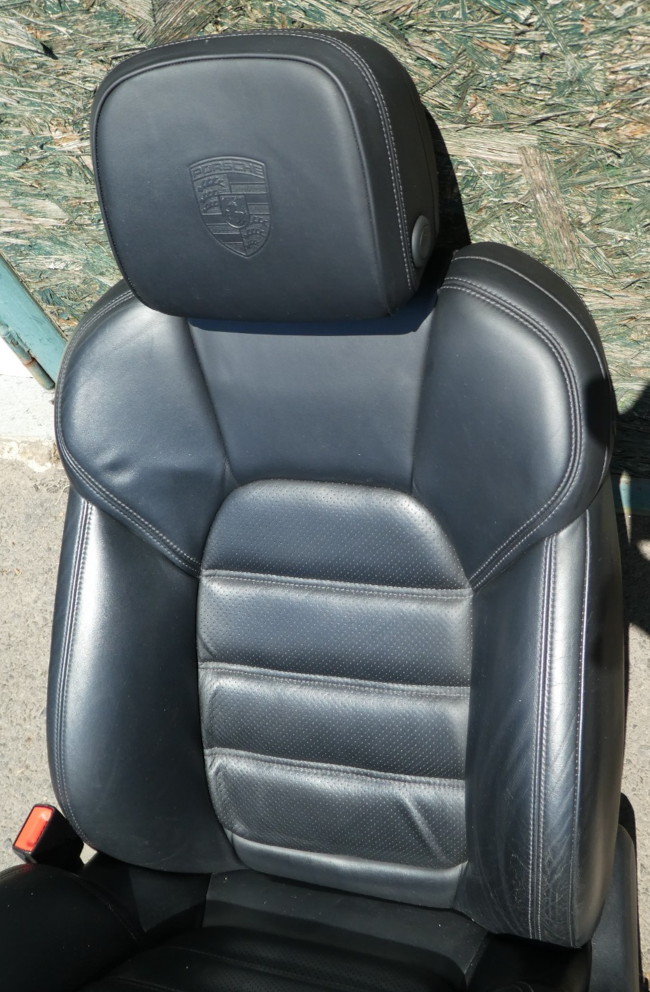 Porsche Macan 95B Schwarz Leder Sitze Vorne Links Verstellbarer Sitz ORIGINAL gebraucht - Elektrisch – Produktansicht 8