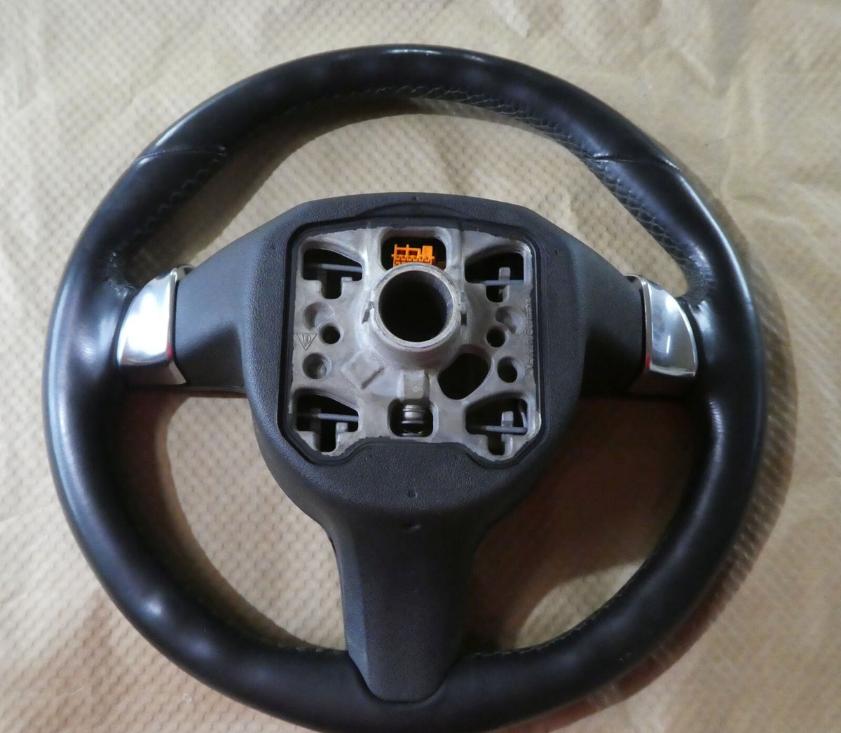 Porsche Panamer 970 Lenkrad Schwarz Leder 7PP419091AB A34 ORIGINAL gebraucht - Lederlenkrad – Produktansicht 8