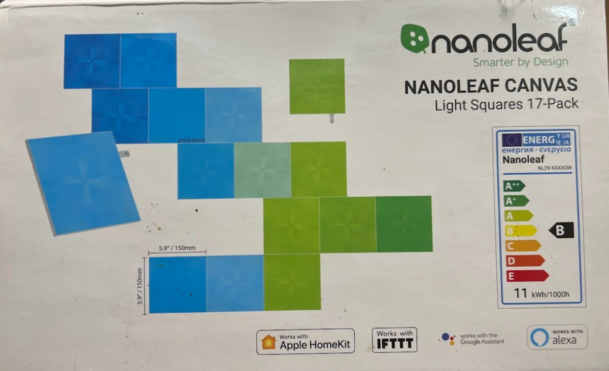 Canvas 29-teiliges Set quadratische LED-Lichtpaneele ORIGINAL gebraucht - Nanoleaf – Produktansicht 15
