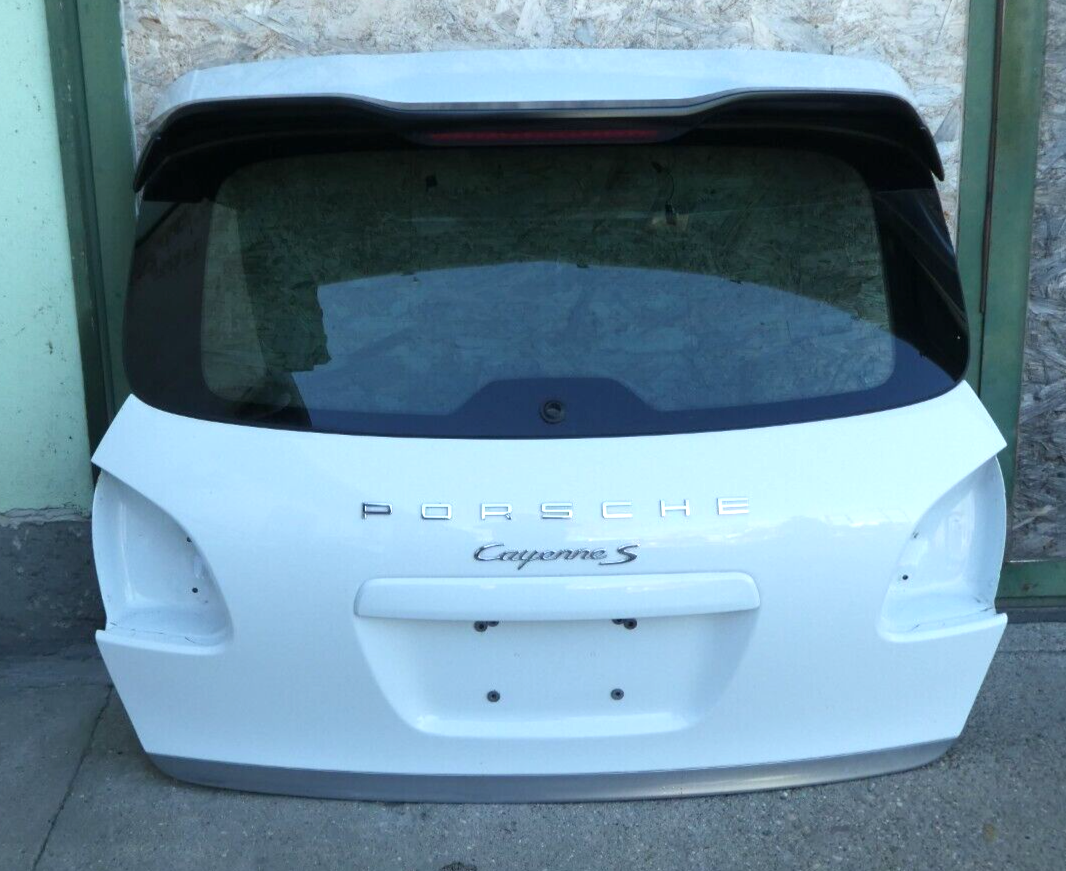 Porsche Cayenne S 92A C9A Weiß ohne Anbauteile USA model ORIGINAL gebraucht - Heckklappe – Produktansicht 1