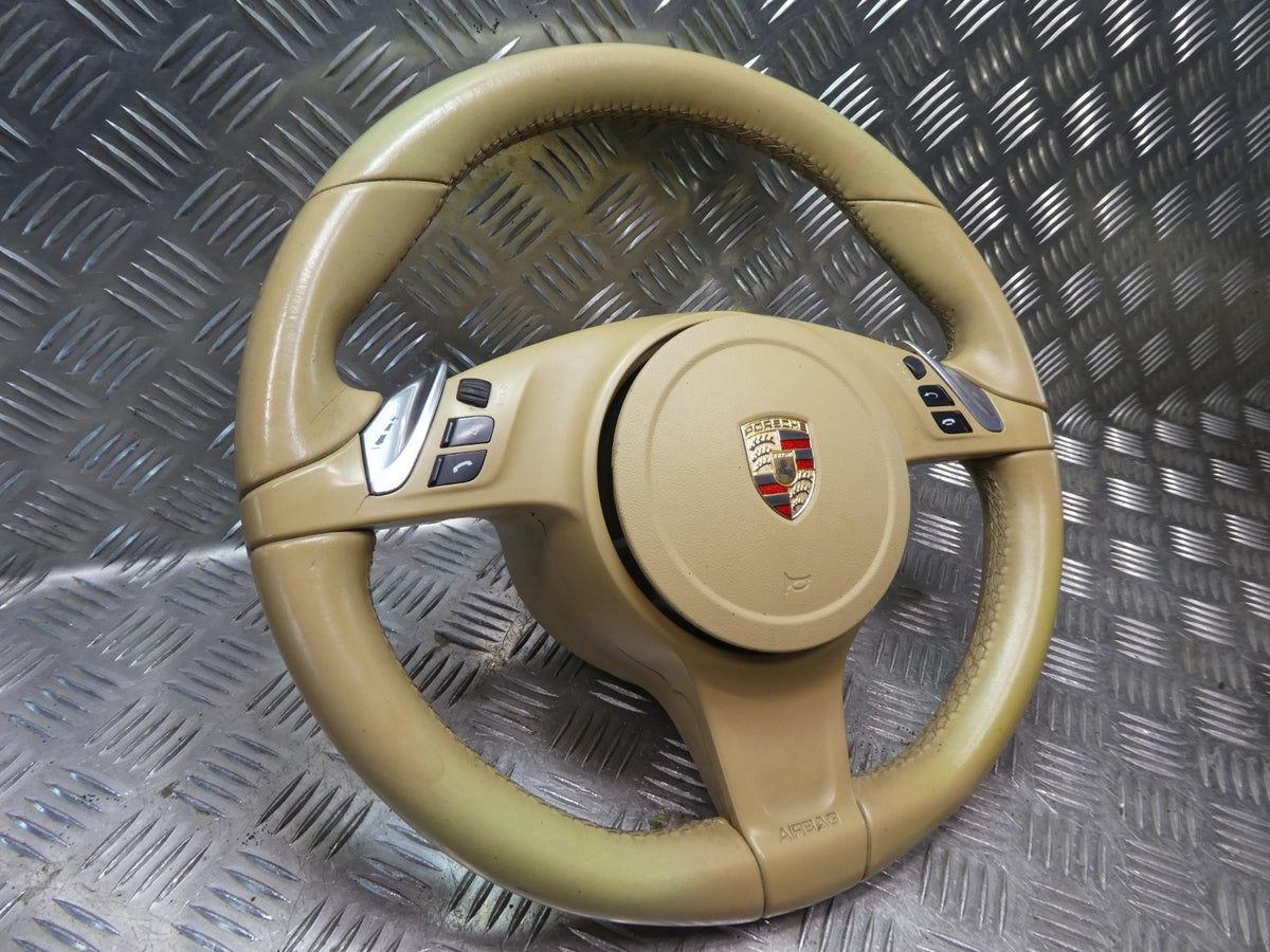 Porsche Panamera 970 Facelift Lederlenkrad Luxorbeige 7PP419091CJ + ORIGINAL gebraucht - 97080308904 – Produktansicht 2