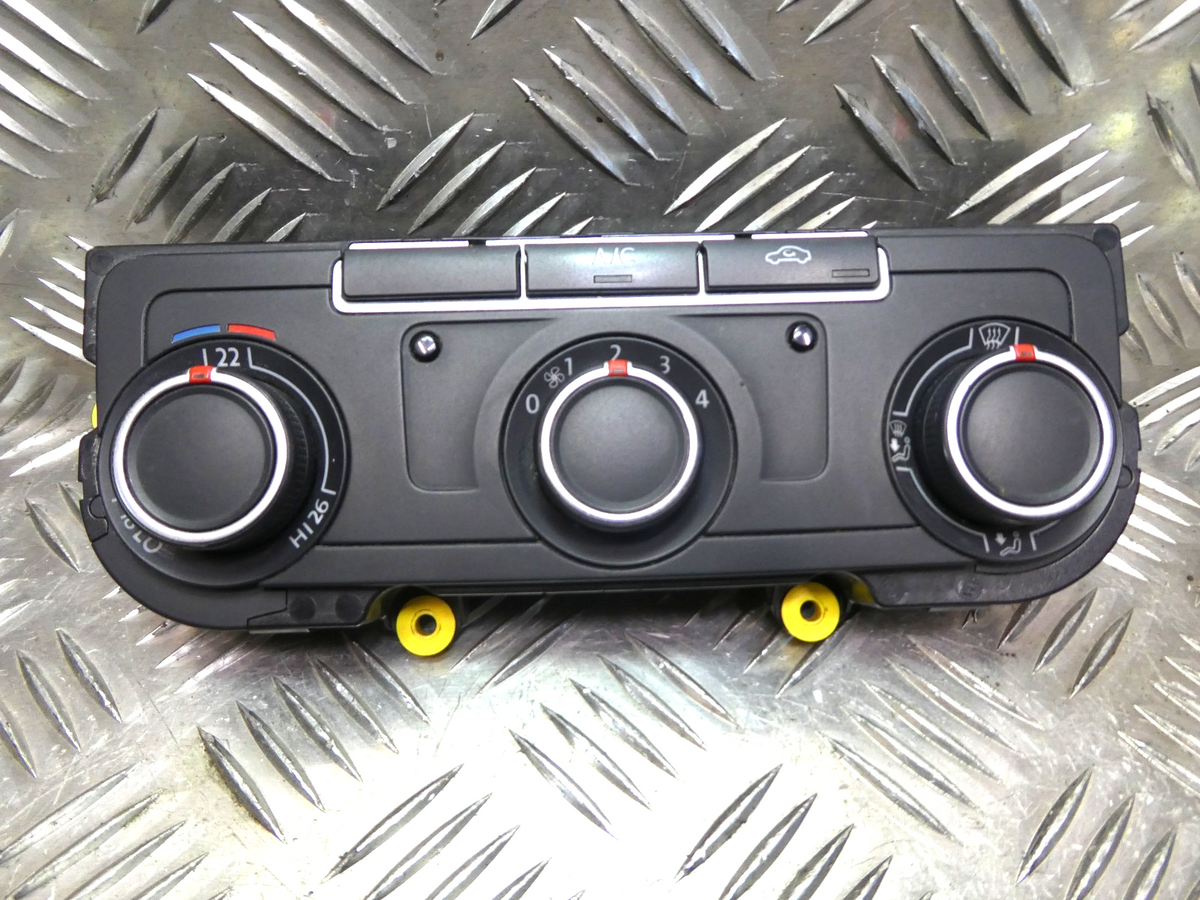 VW T5 FL T6 Klimabedienteil Heizung Schalter _ 7E0907047AK ZJU ORIGINAL gebraucht - Transporter – Produktansicht 1