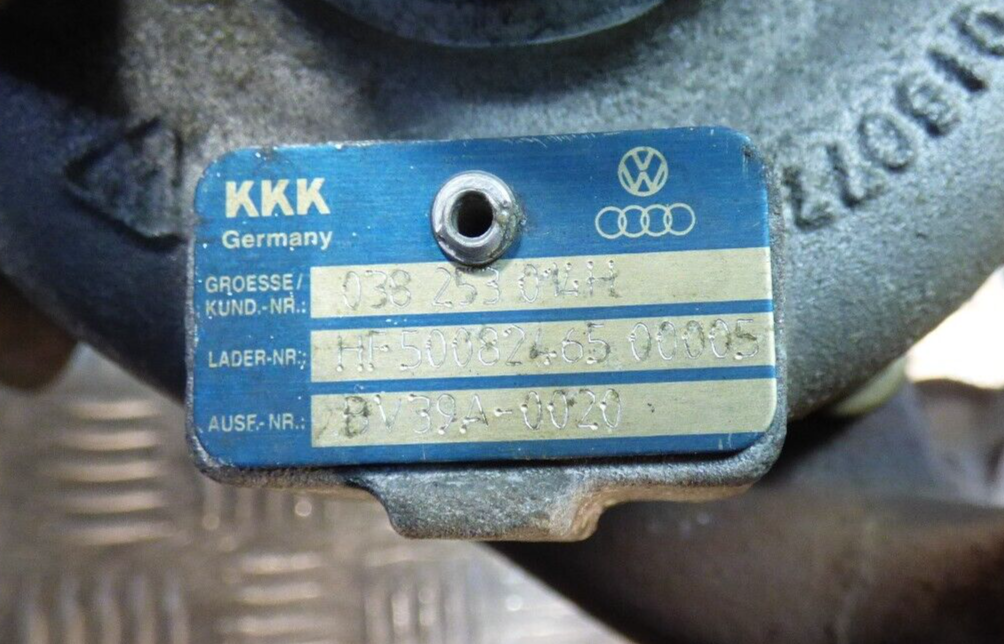 VW Transporter T5 1.9 TDI Turbolader KKK ORIGINAL gebraucht - 038253014H – Produktansicht 5