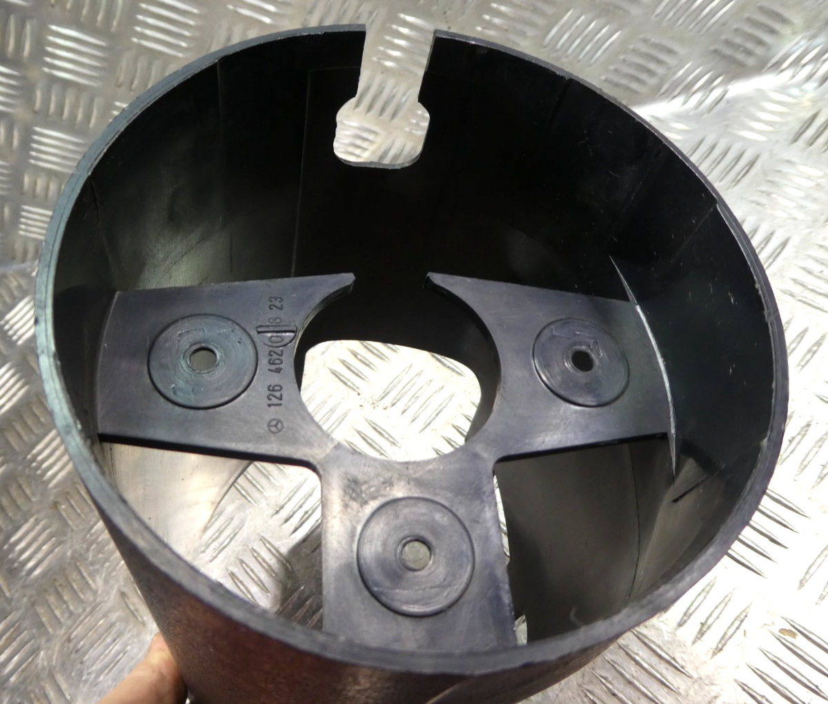 ORIG Mercedes-Benz W126 C126 SEC Lenkradsäulenverkleidung Verkleidung ORIGINAL gebraucht - 1264620823 – Produktansicht 4