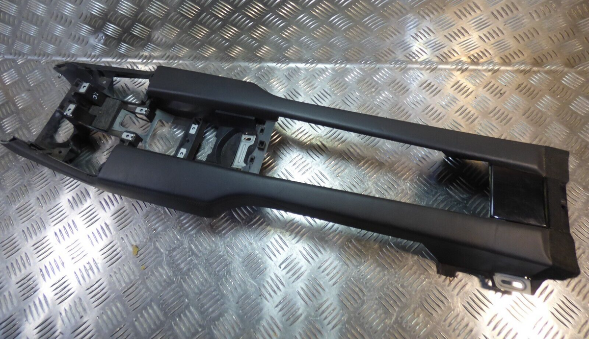 Porsche Panamera 970 Mittelkonsole hinten Schwarz Leder ORIGINAL gebraucht - 97053341100 – Produktansicht 1