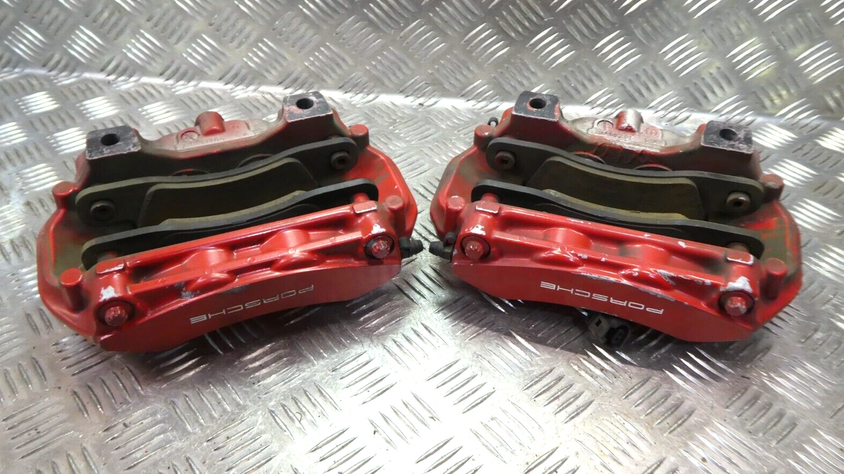 Porsche Cayenne 92A Hinten R + L BREMBO 7P0615424 + 7P0615424 ORIGINAL gebraucht - Bremssattel – Produktansicht 12