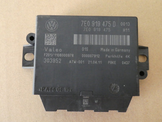 VW T5 -T6 Einparkhilfe PDC Steuergerät Modul Parkhilfe 7E0919475D ORIGINAL gebraucht - Transporter – Produktansicht 1