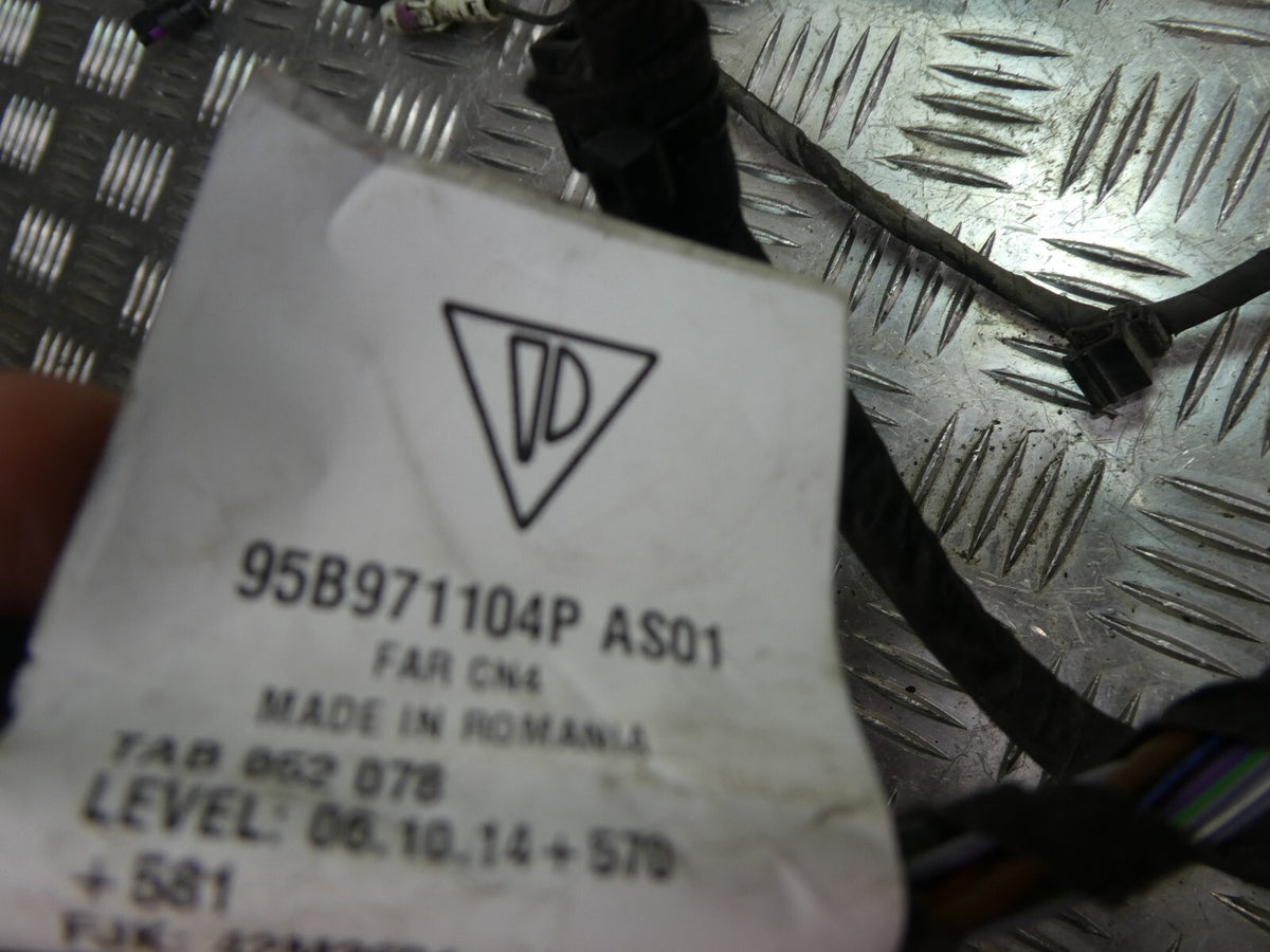 Porsche Macan 95B Kabelbaum PDC Stossfänger hinten 95B971104P ORIGINAL gebraucht - Leitungssatz – Produktansicht 3
