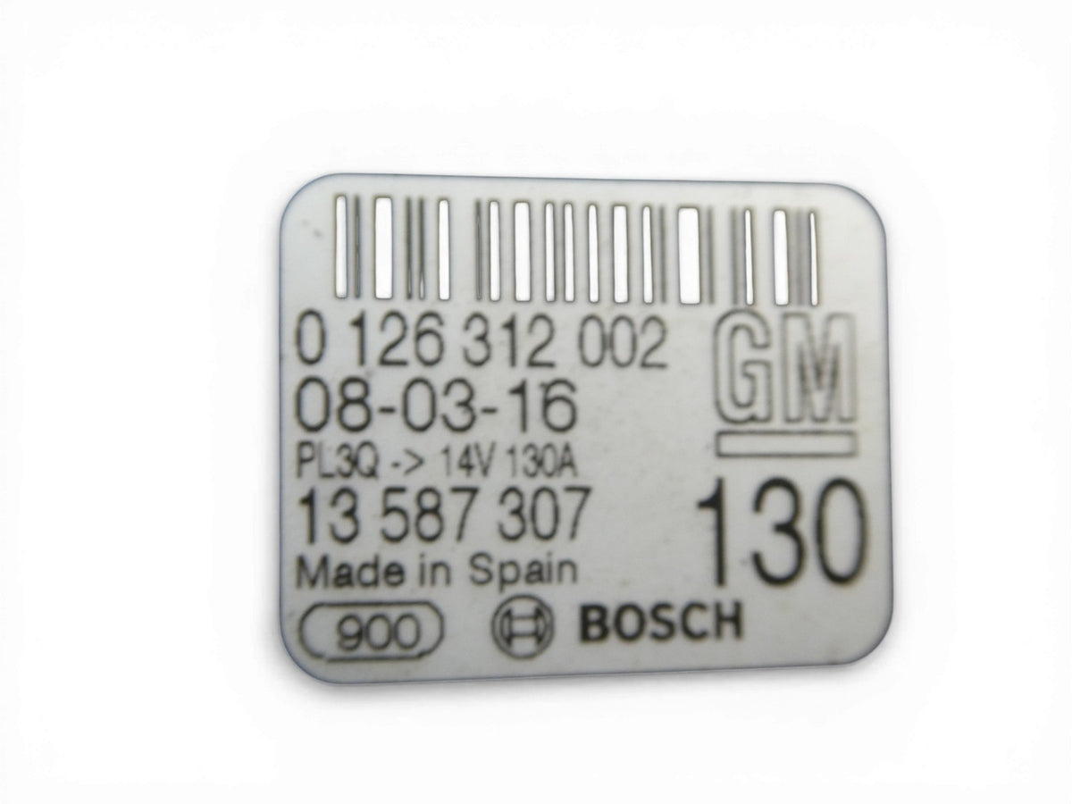 Bosch Lichtmaschine Opel 13587307 14V 130A ORIGINAL geprüft gebraucht - 0126312002 – Produktansicht 6