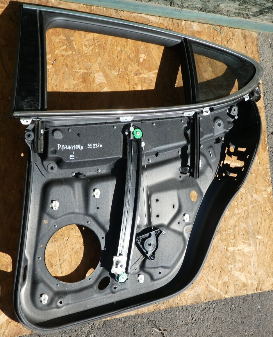 Porsche 970 Türrahmen Fensterheber hinten links mit Sonnenschutzrollo ORIGINAL gebraucht - Panamera – Produktansicht 2