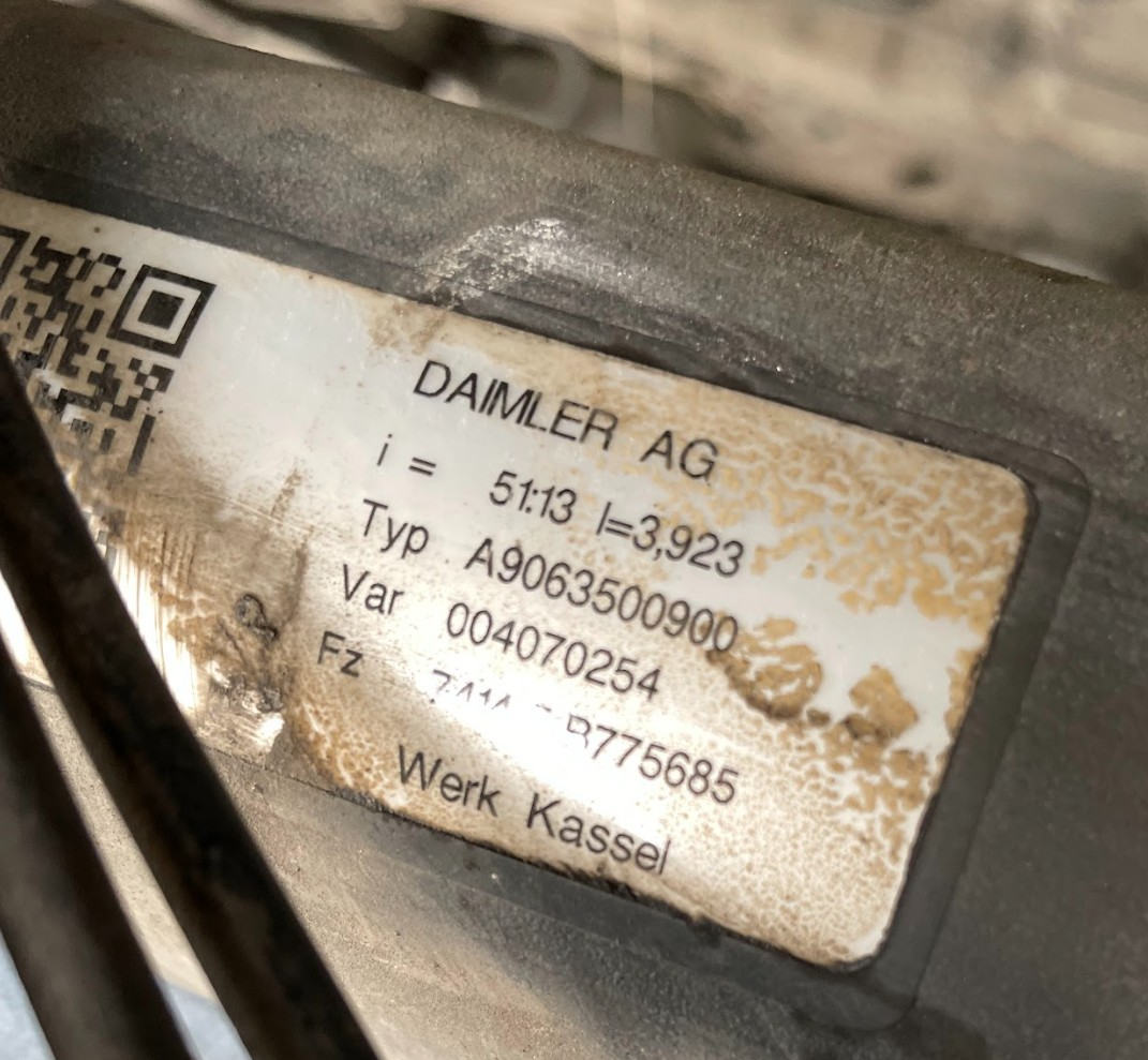 Hinterachse Achse Differential Mercedes Sprinter 216 CDI W906 A9063500900 230Tkm
