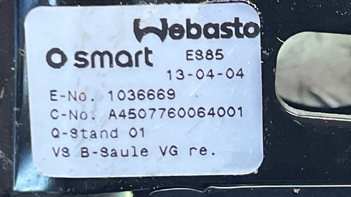 Smart ForTwo 451 Cabrio Verriegelung Verschluss Holm Dachholm rechts ORIGINAL gebraucht - A4507760064 – Produktansicht 5