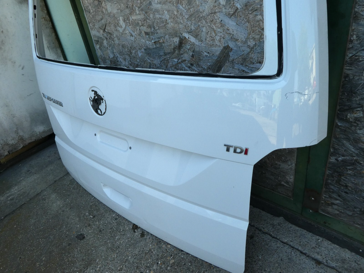 VW T6 2019 Heckklappe Koferramudeckel weiß ORIGINAL gebraucht - Transporter – Produktansicht 3