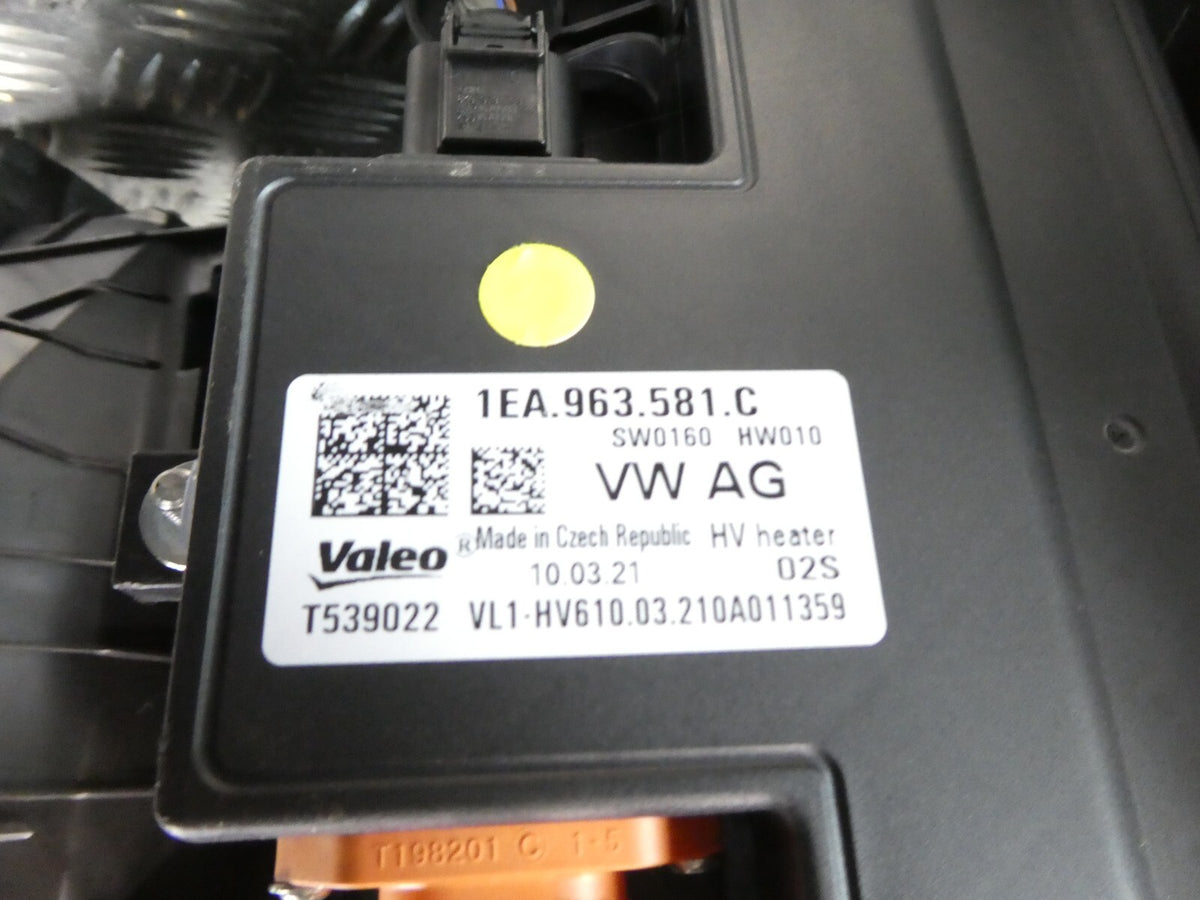 VW ID3 ID.3 Hochvoltheizung Innenraumheizung Gebläsekasten 1EA963581C ORIGINAL gebraucht - Volkswagen – Produktansicht 6