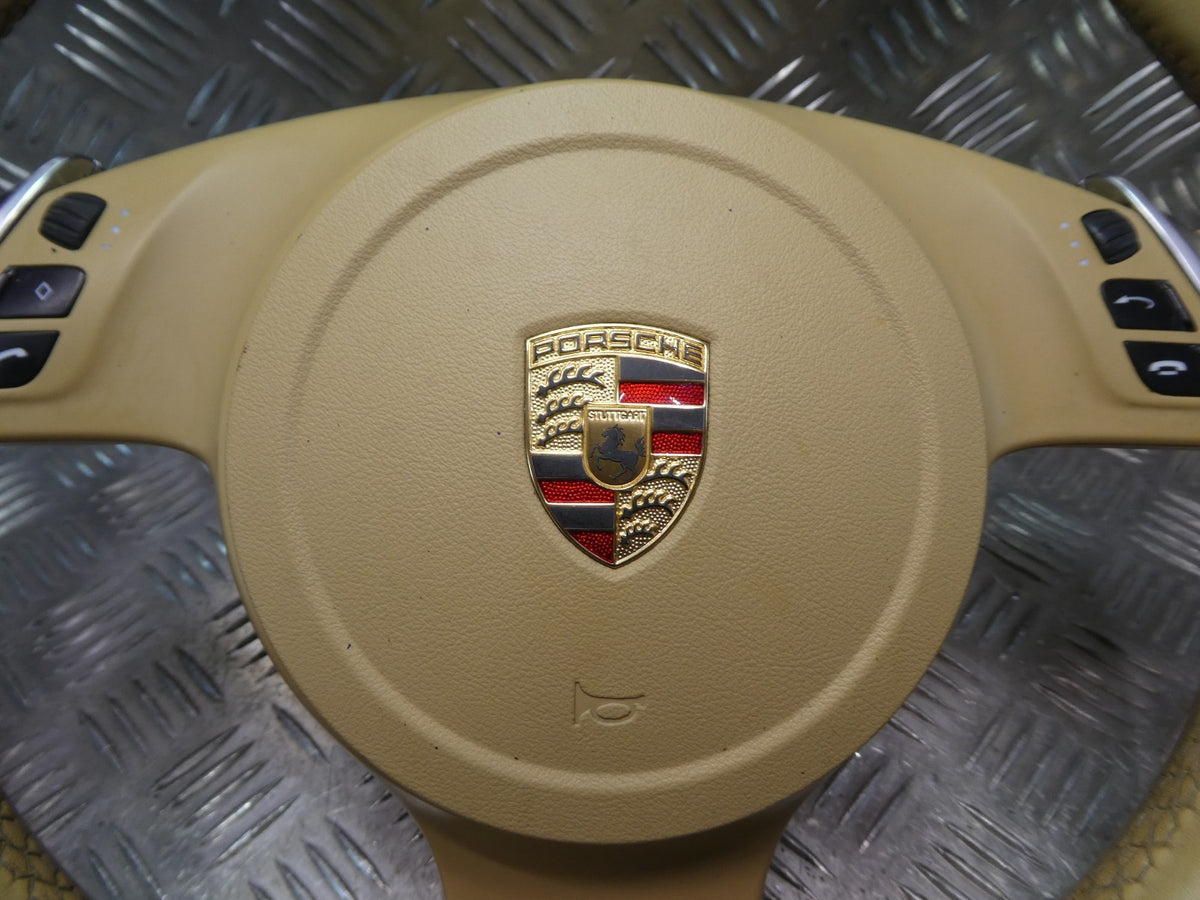 Porsche Panamera 970 Facelift Lederlenkrad Luxorbeige 7PP419091CJ + ORIGINAL gebraucht - 97080308904 – Produktansicht 10
